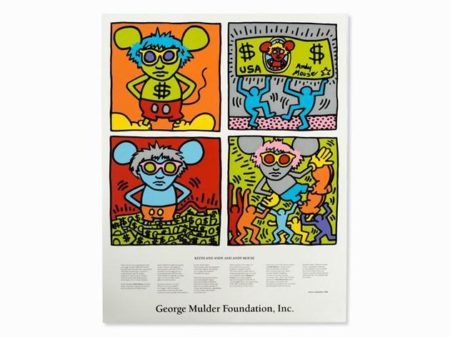 Keith Haring - Keith and Andy and Andy Mouse-1986 Keith Haring - Keith and Andy and Andy Mouse-1986
