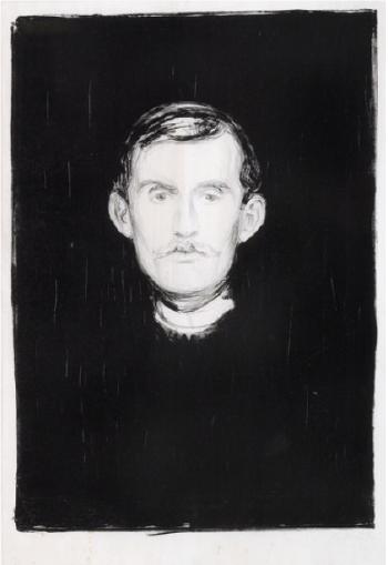 Selvportrett / Self-Portrait / Selbstbildnis / Selbstportrat (Woll 37; Schiefler 31)-1895 Selvportrett / Self-Portrait / Selbstbildnis / Selbstportrat (Woll 37; Schiefler 31)-1895