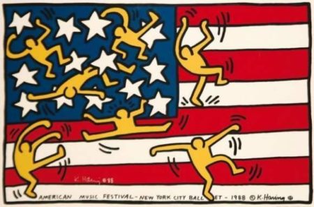 Keith Haring - American Music Festival - New York City Ballet-1988 Keith Haring - American Music Festival - New York City Ballet-1988