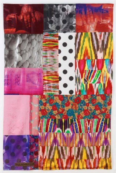 Robert Rauschenberg - Samarkand Stitches # IV (From Samarkand Stitches)-1988 Robert Rauschenberg - Samarkand Stitches # IV (From Samarkand Stitches)-1988