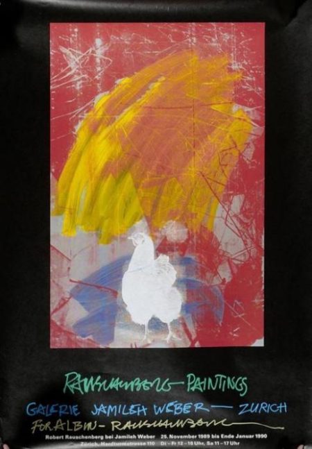 Robert Rauschenberg - Affiche Rauschenberg Paintings, Zurich-1989 Robert Rauschenberg - Affiche Rauschenberg Paintings, Zurich-1989