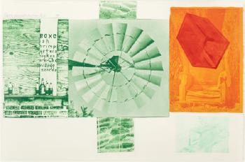 Robert Rauschenberg - Lithograph I (from the Glacial Decoy series)-1979 Robert Rauschenberg - Lithograph I (from the Glacial Decoy series)-1979