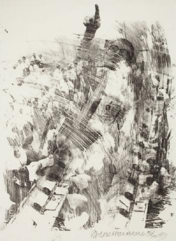 Robert Rauschenberg - Sky Rite (From The Stoned Moon Series)-1969 Robert Rauschenberg - Sky Rite (From The Stoned Moon Series)-1969