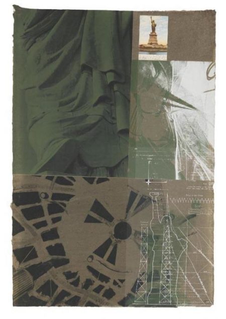 Robert Rauschenberg - Statue Of Liberty (From New York, New York)-1983 Robert Rauschenberg - Statue Of Liberty (From New York, New York)-1983
