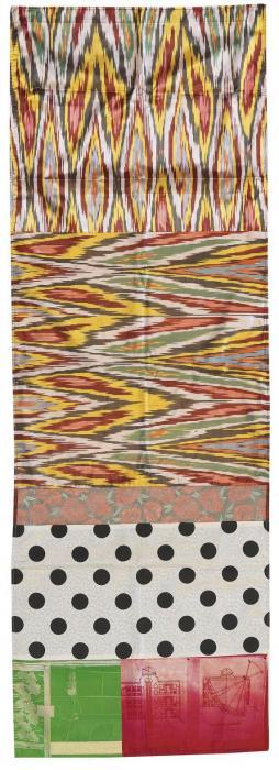 Robert Rauschenberg - Samarkand Stitches # VI (From Samarkand Stitches)-1988 Robert Rauschenberg - Samarkand Stitches # VI (From Samarkand Stitches)-1988