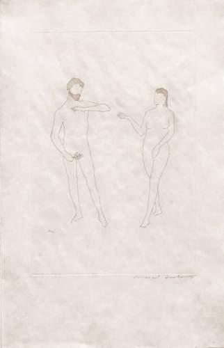 Morceaux choisis d'apres Cranach et 'Relache' (1st state) Schwarz 646b-1967 Morceaux choisis d'apres Cranach et 'Relache' (1st state) Schwarz 646b-1967