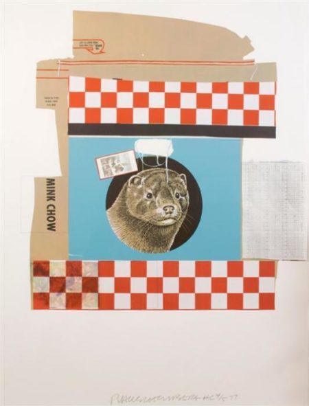 Robert Rauschenberg - Mink Chow (From Chow Series)-1977 Robert Rauschenberg - Mink Chow (From Chow Series)-1977