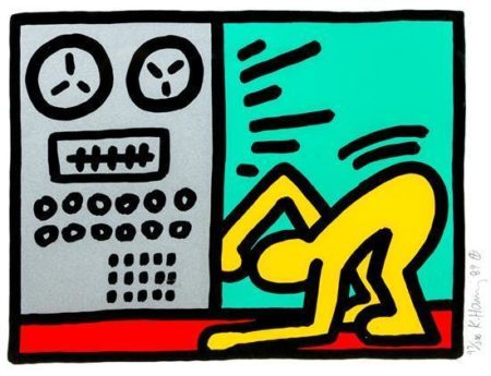 Keith Haring - Untitled, Plate IV (from Pop Shop III)-1989 Keith Haring - Untitled, Plate IV (from Pop Shop III)-1989