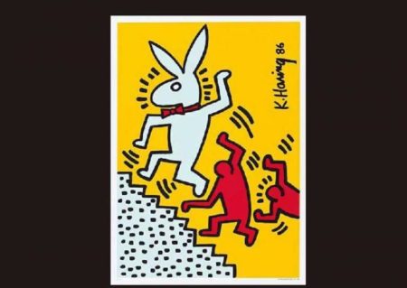Keith Haring - Rabbit (Poster)-1986 Keith Haring - Rabbit (Poster)-1986