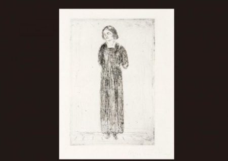 Young Woman in Dark Dress-1914 Young Woman in Dark Dress-1914