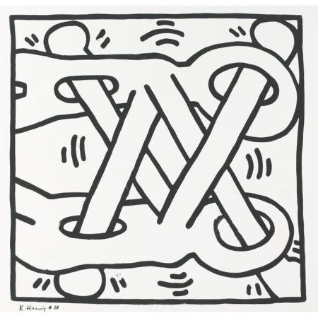 Keith Haring - Art Attack on AIDS-1988 Keith Haring - Art Attack on AIDS-1988