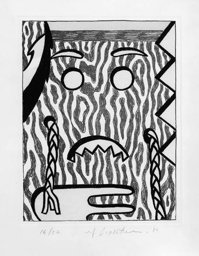 Head with Braids-1980 Head with Braids-1980