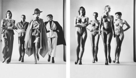 Sie Kommen, dressed; naked, French Vogue, Paris-1981 Sie Kommen, dressed; naked, French Vogue, Paris-1981