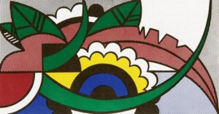 Modern Painting with floral Forms-1967 Modern Painting with floral Forms-1967