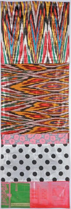 Robert Rauschenberg - Samarkand Stitches # VI (From Samarkand Stitches)-1988 Robert Rauschenberg - Samarkand Stitches # VI (From Samarkand Stitches)-1988