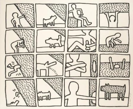 Keith Haring - Blueprint Drawings No. 11-1990 Keith Haring - Blueprint Drawings No. 11-1990