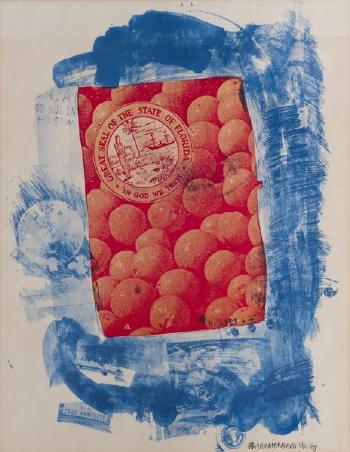 Robert Rauschenberg - Great seal of the state of Florida-1969 Robert Rauschenberg - Great seal of the state of Florida-1969