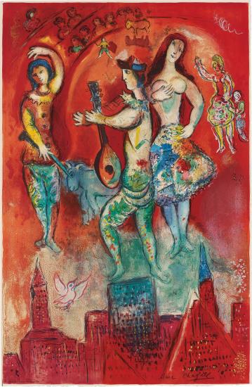 After Marc Chagall - Carmen (M. Cs 39) by Charles Sorlier-1966 After Marc Chagall - Carmen (M. Cs 39) by Charles Sorlier-1966
