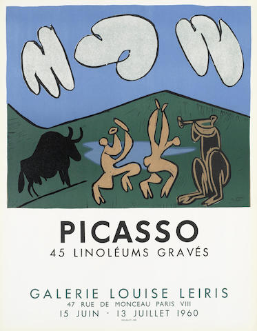 After Pablo Picasso - 45 Linoleums Graves-1960 After Pablo Picasso - 45 Linoleums Graves-1960
