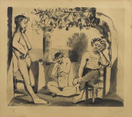After Pablo Picasso - Bacchanal-1955 After Pablo Picasso - Bacchanal-1955