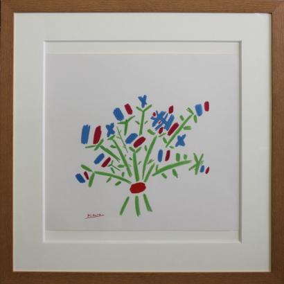 After Pablo Picasso - Bouquet de fleurs- After Pablo Picasso - Bouquet de fleurs-