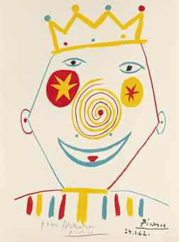 After Pablo Picasso - Clown-1962 After Pablo Picasso - Clown-1962