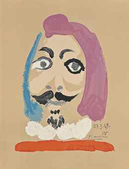 After Pablo Picasso - One plate, from Imaginary Portraits-1969 After Pablo Picasso - One plate, from Imaginary Portraits-1969