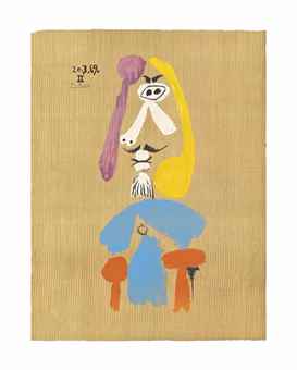 After Pablo Picasso - One plate, from: Imaginary Portraits-1969 After Pablo Picasso - One plate, from: Imaginary Portraits-1969