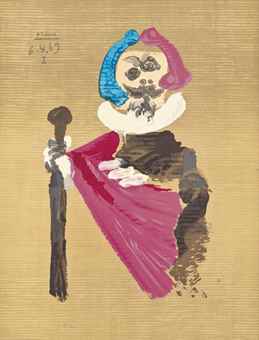 After Pablo Picasso - One plate, from: Imaginary Portraits-1969 After Pablo Picasso - One plate, from: Imaginary Portraits-1969
