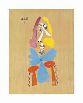 After Pablo Picasso - One plate, from: Imaginary Portraits-1969 After Pablo Picasso - One plate, from: Imaginary Portraits-1969