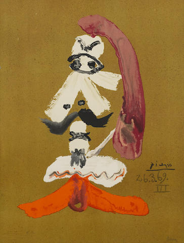 After Pablo Picasso - Two Plates, from Imaginary Portraits-1969 After Pablo Picasso - Two Plates, from Imaginary Portraits-1969