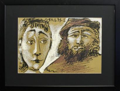 After Pablo Picasso - Visages-1971 After Pablo Picasso - Visages-1971
