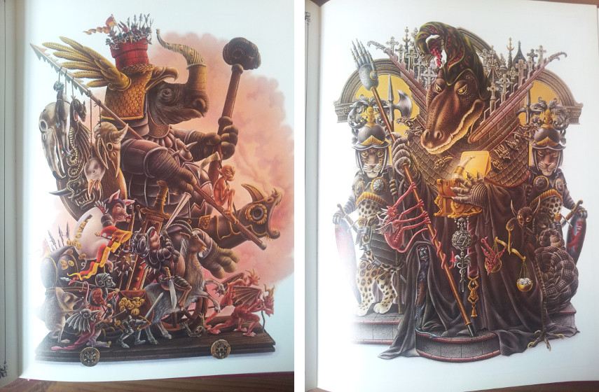 Alan Aldridge - Illustrations from The Lion’s Cavalcade , 1980 - Images via madebymothereaglecom