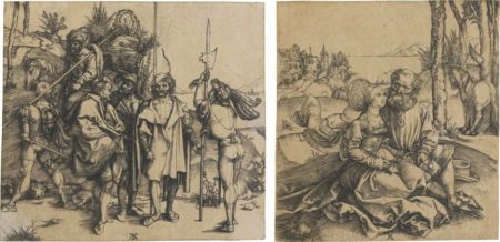 Five Soldiers And A Turk On Horseback; And The Ill-Assorted Couple-1496 Five Soldiers And A Turk On Horseback; And The Ill-Assorted Couple-1496