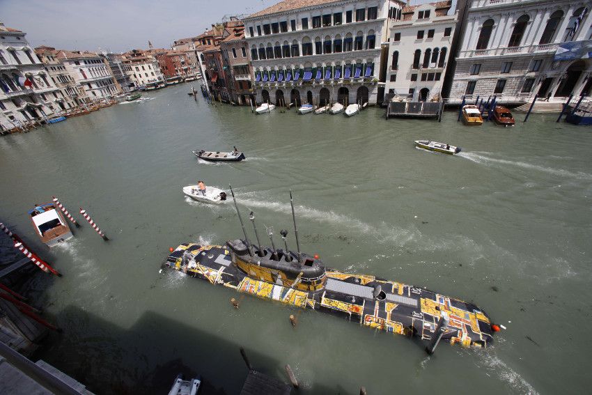 SubTiziano, 2009, Installation on the Grand Canal, Official Collateral Project, 53 biennale exhibition