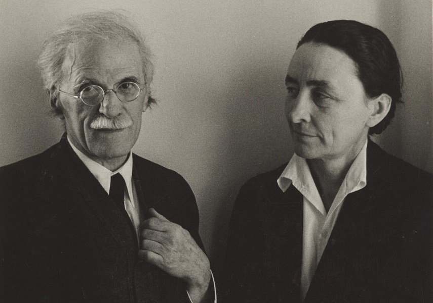 Alfred Stieglitz and Georgia O'Keeffe. Image via tmlarts.com