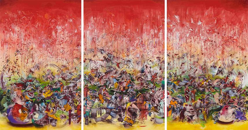 new york 2016 works contact work biography east banisadr’s museum press new memory exhibitions museum news tehran Ali Banisadr, Fravashi, 2013