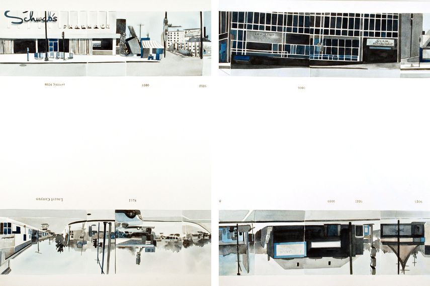 New city gallery showed her large scale watercolor works while she was in contact with clients