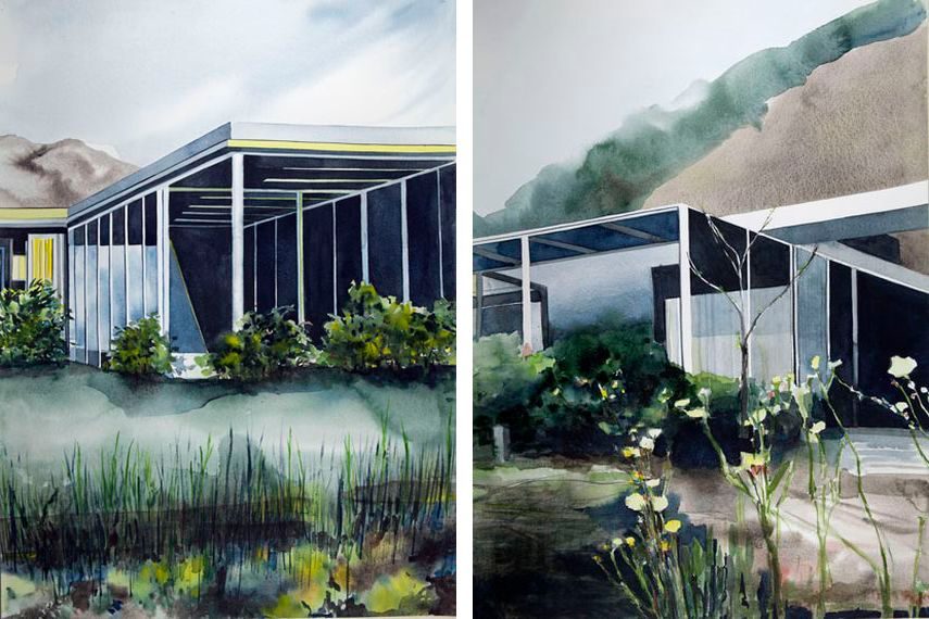 Her art is dedicated to modernist architecture so they it is in direct contact with history