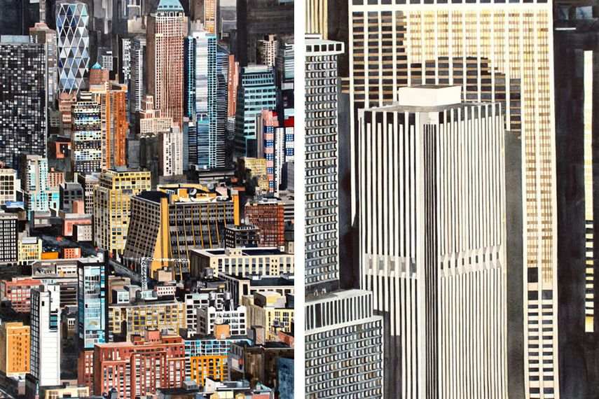 The artist’s watercolor works were on view in New York city and Kopeikin gallery in 2016