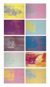 Electric Chairs (The Complete Set of Ten Screenprints in colors)-1971 Electric Chairs (The Complete Set of Ten Screenprints in colors)-1971
