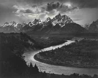The Tetons and the Snake River, Grand Teton National Park, Wyoming-1942 The Tetons and the Snake River, Grand Teton National Park, Wyoming-1942