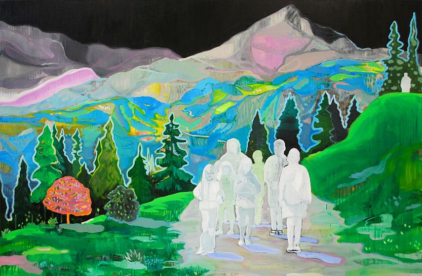 Armin Rohr - Grosses Bergbild (detail), 2013