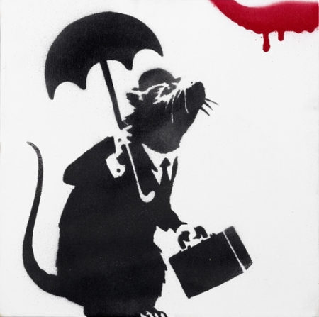 Rat with Umbrella-2004 Rat with Umbrella-2004