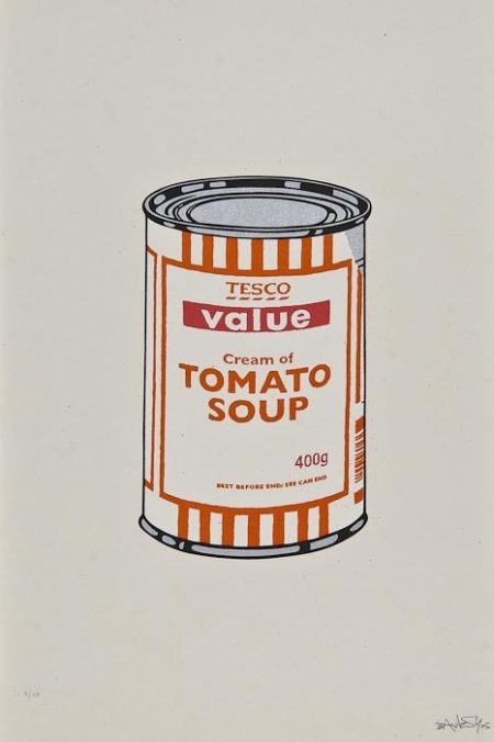 Soup Can (White, Orange, Raspberry)-2005 Soup Can (White, Orange, Raspberry)-2005