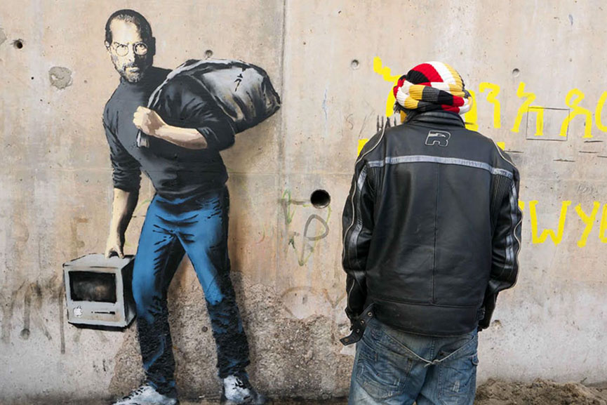 banksy steve jobs