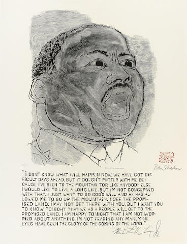 Martin Luther King; Flowering Brushes-1968 Martin Luther King; Flowering Brushes-1968