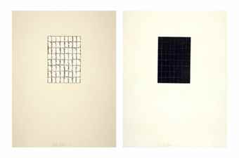 Painting Study I and II-1974 Painting Study I and II-1974