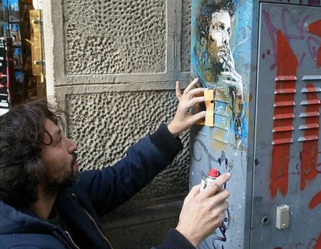 Anti-graffiti Squad in Reims Cleans a Town House Commissioned Street Art by C215