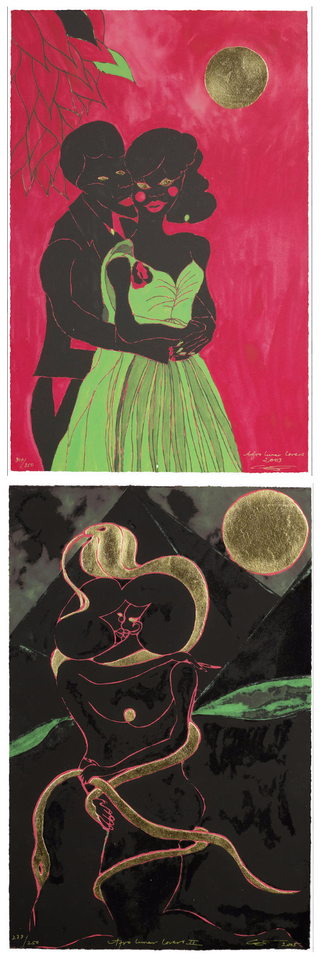 Afro Lunar Lovers I and II-2005 Afro Lunar Lovers I and II-2005